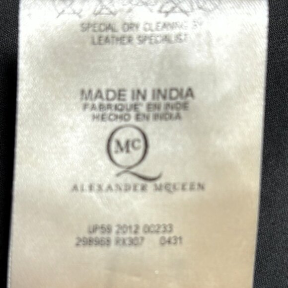 McQ by Alexander McQueen low-rise black lamb leather pants size 6 - Picture 16 of 17